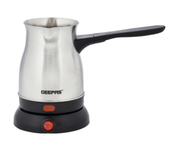 Geepas GK38050 0.8 Litre Stainless Steel Electric Turkish Coffee Maker - Silver in UAE