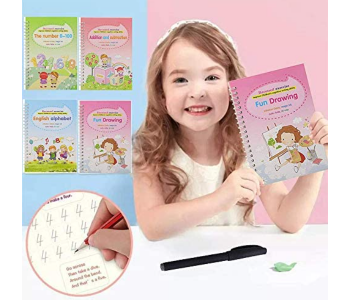 FN-Sank Magic 4 Piece Practice Copybook For Kids With Pen-B in KSA