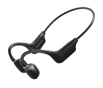 Promate Bone Conduction Lightweight Sweatproof Bluetooth Wireless Headphones Headphones With Built-in Mic - Black in UAE