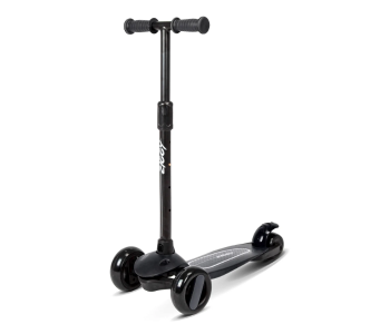 Express Delivery - Spartan Ziggy 3-Wheel Tilt Scooter with LED Light For Kids - Black - ID 125375