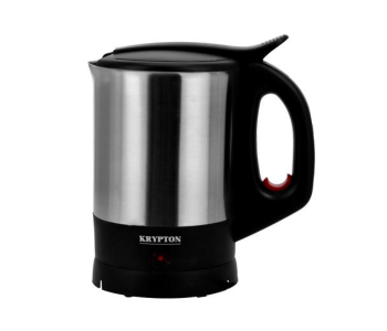 Krypton KNK6326 1.7Litre 2200Watts Stainless Steel Cordless Electric Kettle - Black And Silver in UAE