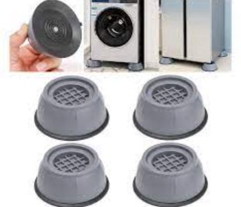 4 Piece Washing Machine Foot Pad Shockproof Noise Cancelling Washing Machine Support - Grey-B in KSA