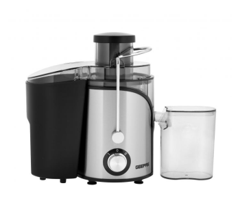 Geepas GJE46017 1.4 Litre 600Watts Stainless Steel Overheat Protector Juice Extractor - Black And Silver in UAE