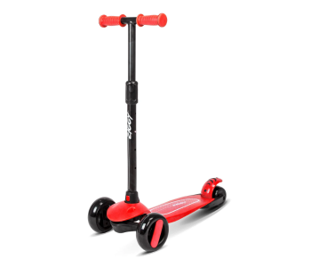 Express Delivery - Spartan Ziggy 3-Wheel Tilt Scooter with LED Light For Kids - Red - ID 125377