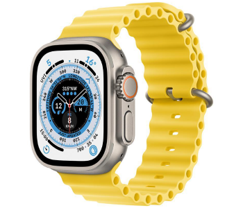 8 Series XS8 Pro Ultra Smart Watch Ocean Band Loop Wrist Strap - Yellow in KSA