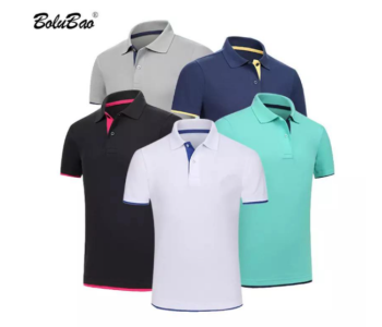 Express Delivery - Set of 4 Polo Unisex Classic Cotton Short Sleeve Homme Breathable T-Shirt - XL - ID 126729