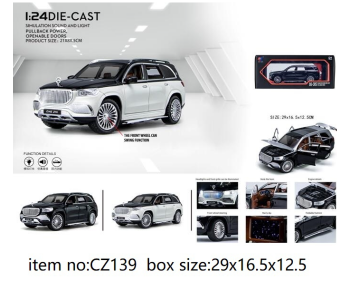 New Arrivals For CZ139 1:12 Die Cast Car Activity Toy Set for Kids - ID 127544