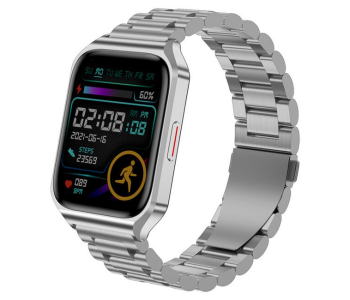 TW3 Bluetooth Call NFC Sport Fitness Tracker Slim Wristlet Smart Watch - Silver in KSA