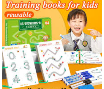 Drawing Books Magical Tracing Workbook Reusable Calligraphy Copybook Practice Kids's Preschool Educational Toys 52 Pages in OMAN