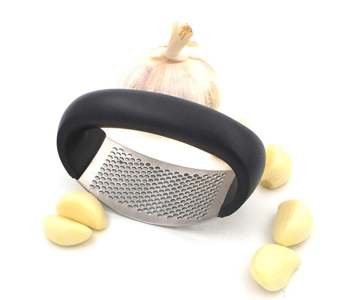 Express Delivery - Stainless Steel Garlic Grinder - Black and Silver - ID 126342