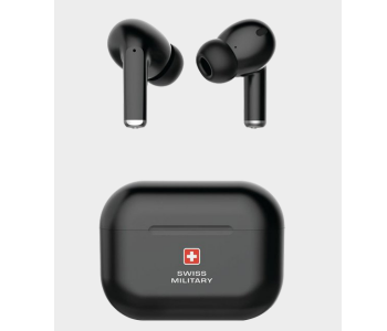 Swiss Military Delta True Wireless Earbuds - Black in OMAN