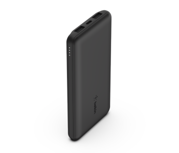 Express Delivery - Belkin BPB011btBK 10K Power Bank With Usb-C 15W, Dual Usb-A, 15Cm Usb-A To C Cable - Black - ID 126946