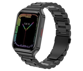 TW3 Bluetooth Call NFC Sport Fitness Tracker Slim Wristlet Smart Watch - Black in KSA