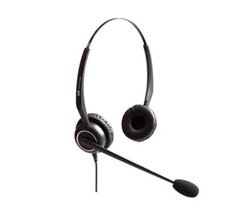 VT5000 Duo GNQD+QD RJ09 Wired Noise Cancelling Headset - Black in UAE