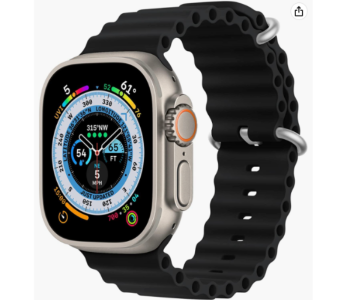 8 Series XS8 Pro Ultra Smart Watch Ocean Band Loop Wrist Strap - Black in UAE