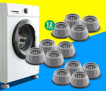 4 Piece Washing Machine Foot Pad Shockproof Noise Cancelling Washing Machine Support - Grey-A + 4 Piece Washing Machine Foot Pad Shockproof Noise Cancelling Washing Machine Support - Grey-B + 4 Piece Washing Machine Foot Pad Shockproof Noise Cancelling Washing Machine Support - Grey-C in KSA