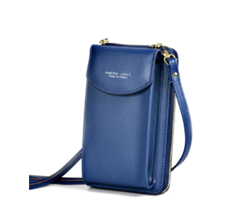 Express Delivery - Forever Young 2 Pocket Messenger Bag for Women - Dark Blue - ID 59893