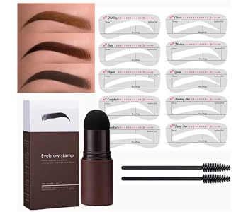 Loveme Beauty Multi Purpose Instant Shape Eyebrow Stamp Stencil Kit With Eyebrow Brush in KSA