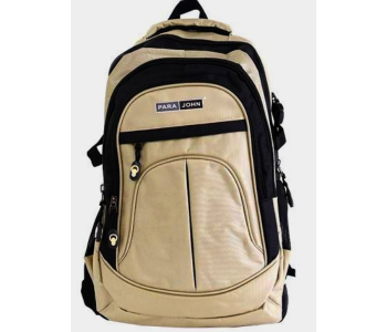 Para John PJSB6001A18 18-inch School Bag - Beige & Black in UAE
