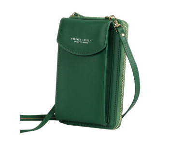 Express Delivery - Forever Young 2 Pocket Messenger Bag for Women - Green - ID 74775