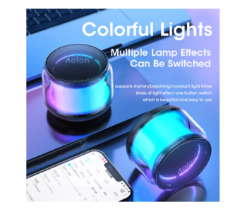 Express Delivery - Galaxy Portable Bluetooth Speaker, Wireless Speaker with Colorful Flashing Lights - ID 128451