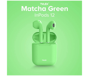 InPods 12 Twin Bluetooth Headset - Green in KSA