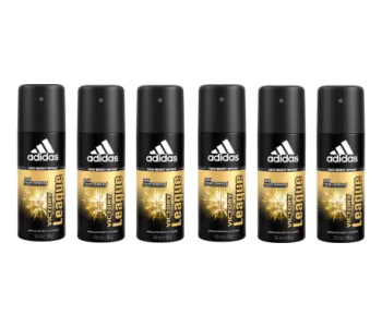Adidas 150ml Victory League Deodorant Body Spray For Men - Pack Of 6 in UAE