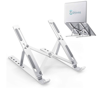 Express Delivery - GTC 22000977 Adjustable Foldable Portable Stand for Desk  Aluminum Laptop Holder Riser -Silver - ID 130052