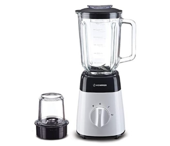 JP Hommer HSA205-03 500W Blender And Grinder With Glass Jar – Black And Clear in KSA