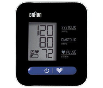 BRAUN BUA5000EUV1 Simple Single Button Operation Exact Fit1 Blood Pressure Monitor - Black in UAE