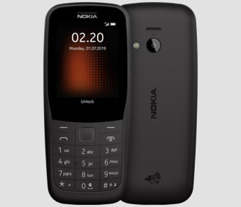Nokia 220 Dual Sim Mobile Phone - Black (Refurbished) in KSA