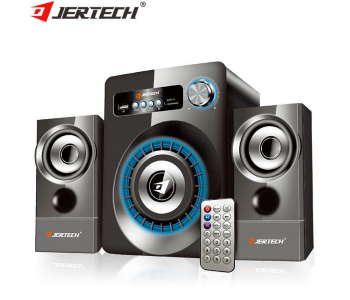 JERTECH 2.1 Channel Bluetooth Powerful Sound System Speaker - Black in KSA