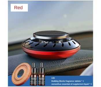 Express Delivery - Solar Car Fragrance Double Ring Rotating Car Aromatherapy For Car, Home, Office Air Fresher Decoration Perfume Diffuser  - ID 130864