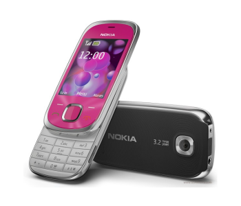 Express Delivery - Nokia 7230 Slide mobile phone Black - Refurbished  - ID 130393