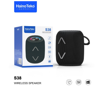 Haino Teko S38 Wireless Speaker - Black in UAE