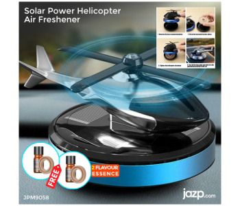 Solar Power Helicopter Air Freshener Car Fragrance Diffuser Creative Home Diffuser With 2 Flavour Essence in KSA