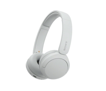 Express Delivery - Sony WH-CH520 Wireless On-Ear Bluetooth Headphones with Mic - White - ID 131066