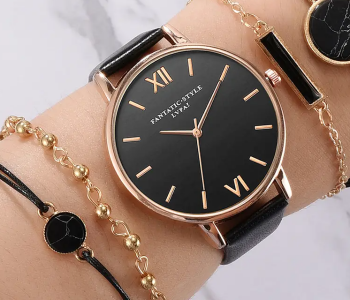 Express Delivery - Luxury Brand Women Watches Set Dress Wrist Watch Women Bracelet Watch Female Vintage Quartz Women Wristwatch Accessories Gift Set - ID 131532