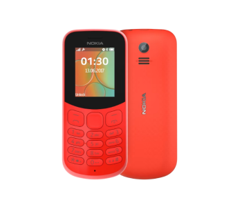 Nokia 130 Dual Sim Mobile Phone With Camera - Red in UAE