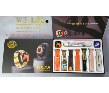 WS-L9 49mm Bluetooth Smart Watch With 7 Straps And 2 Cases in UAE