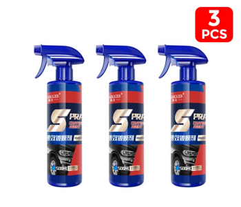 Bundle 3 PCs Set Generic 500ml Automotive Paint Repair Care Ceramic Coating Spray Quick Nano-coating Spray Wax Car Hydrophobic Polish Paint Cleaner in OMAN