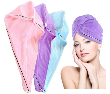 Express Delivery - Jongo Bath Shower Hair Towel Quick Drying Hair Towel for Women - ID 68490