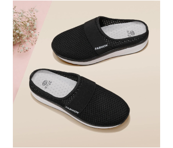 Fashion Breathable Mesh Slip-On Shoes Good-Looking Travel Essentials For Women EU 38 - Black in UAE