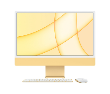 Apple IMac 24 Inch 2021 4.5K Retina Display Z12S0024G M1 Chip 8GB RAM 256GB Storage English - Yellow in UAE