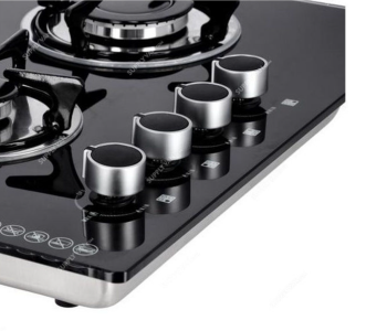 Express Delivery - Olsenmark OMCH1823 2 In 1 Gas Hob with 4 Burner - Black - ID 132541