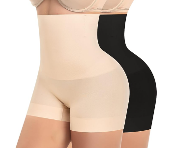 Express Delivery - Women's Seamless Mixed Color Shaping Slim Fit Shorts Panties Tummy Control Underwear Slimming Shapewear Shorts - Free Size - ID 132596
