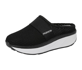 Fashion Breathable Mesh Slip-On Shoes Good-Looking Travel Essentials For Women EU 40 - Black in UAE