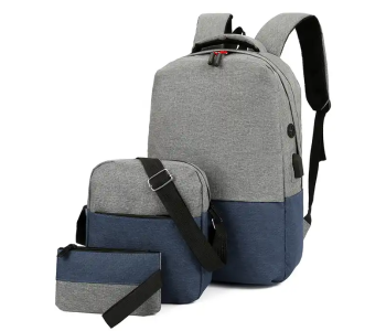 Jongo Set Of 3 Pieces Laptop Backpack Unisex - Assorted in UAE