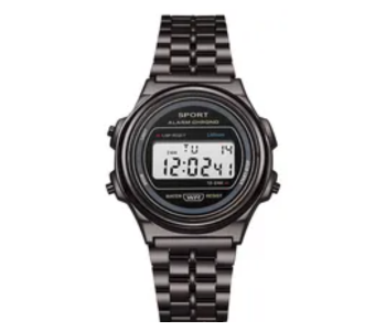 Alnoor F91W LED Digital Watch Fashion Women Multifunction Sports Wrist Watch Electronic - Black in KSA