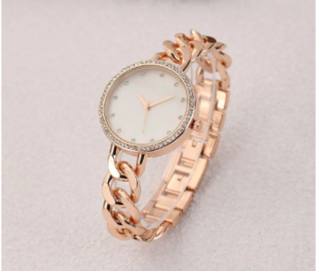 Ladies Elegant Fashion Quartz Wristwatch - Rose Gold in UAE